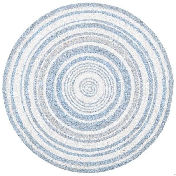 Safavieh 7 x 7 ft. Cape Cod Round Area Rug, Blue & Ivory CAP235M-7R - main